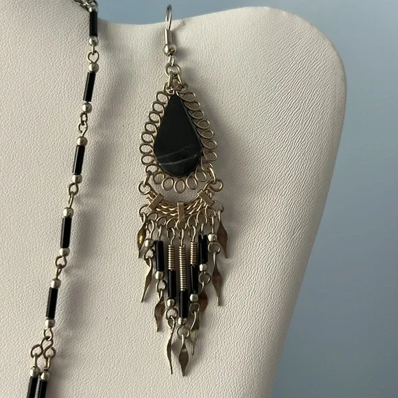 Native American style jewelry set- necklace, earrings and bracelet- NWOT - Picture 4 of 11